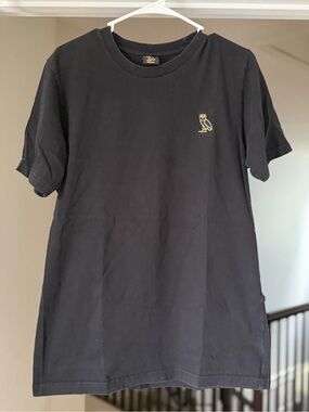 OVO October’s Very Own Black Gold Owl Logo T-Shirt Medium